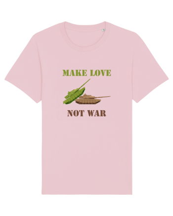 Make Love Not War Cotton Pink