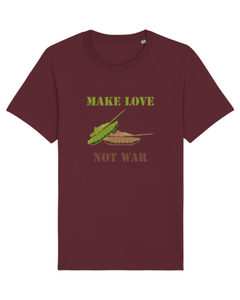 Make Love Not War Burgundy