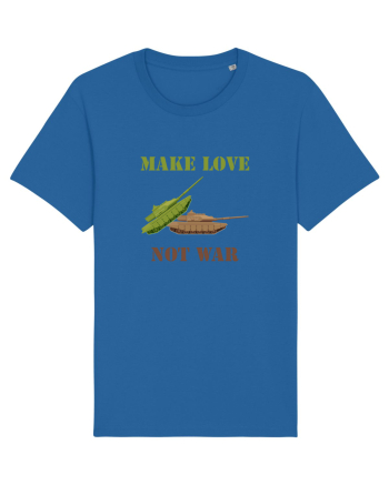 Make Love Not War Royal Blue