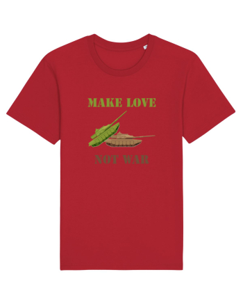 Make Love Not War Red