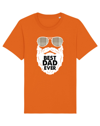 Best Dad Ever Bright Orange