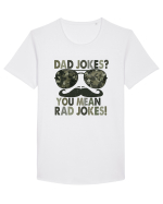 Dad Jokes? You Mean Rad Jokes! Tricou mânecă scurtă guler larg Bărbat Skater