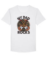My Dad Rocks Tricou mânecă scurtă guler larg Bărbat Skater
