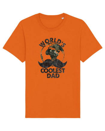 World's Coolest Dad Bright Orange