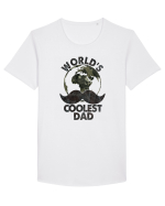 World's Coolest Dad Tricou mânecă scurtă guler larg Bărbat Skater