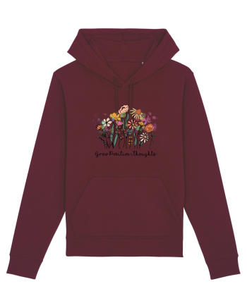Grow Positive Thoughts Burgundy