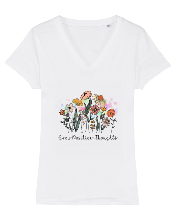 Grow Positive Thoughts White