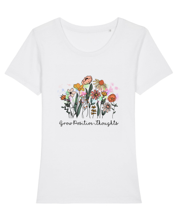 Grow Positive Thoughts White