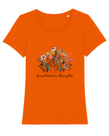 Grow Positive Thoughts Bright Orange
