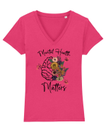 Mental Health Matters Tricou mânecă scurtă guler V Damă Evoker