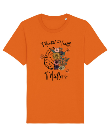 Mental Health Matters Bright Orange