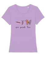 Give Yourself Time Tricou mânecă scurtă guler larg fitted Damă Expresser