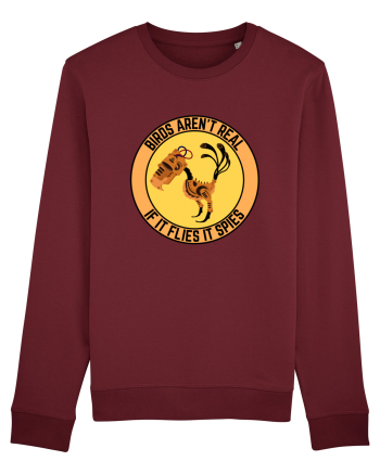 Birds Aren't Real Burgundy
