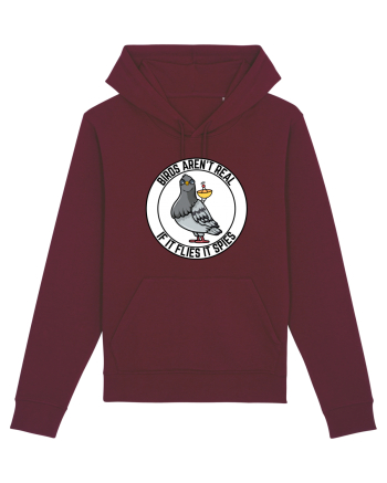 Birds Aren't Real Burgundy