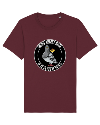 Birds Aren't Real Burgundy