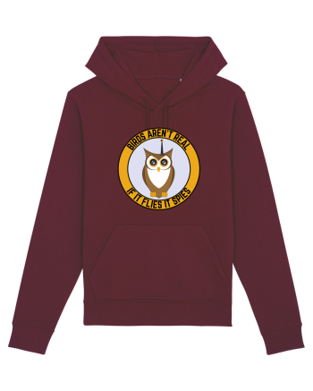 Birds Aren't Real Burgundy