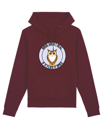 Birds Aren't Real Burgundy