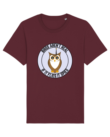 Birds Aren't Real Burgundy