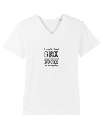 I don't need SEX the government fucks me everyday Tricou mânecă scurtă guler V Bărbat Presenter