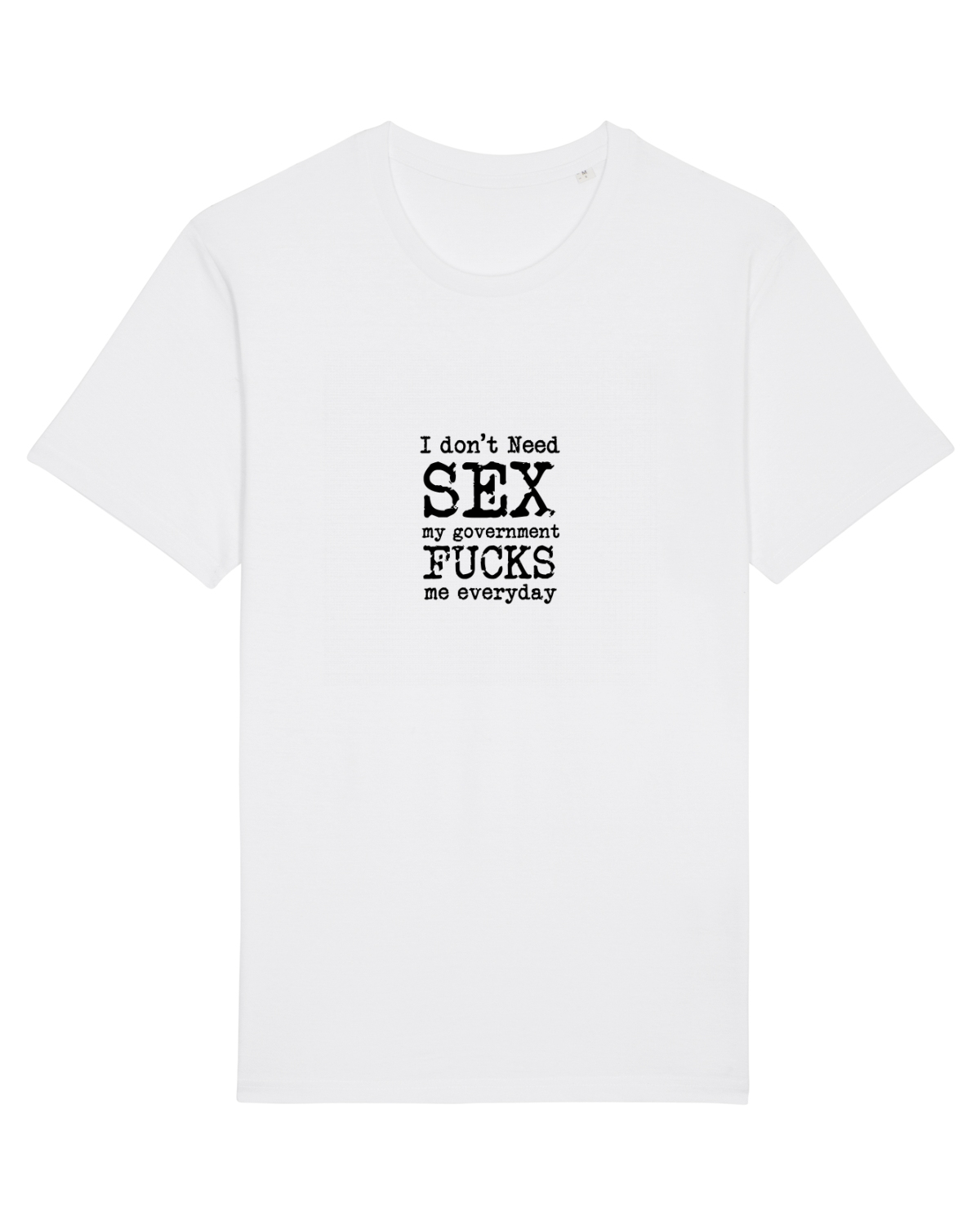 Tricou mânecă scurtă Unisex Rocker White