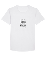 I don't need SEX the government fucks me everyday Tricou mânecă scurtă guler larg Bărbat Skater