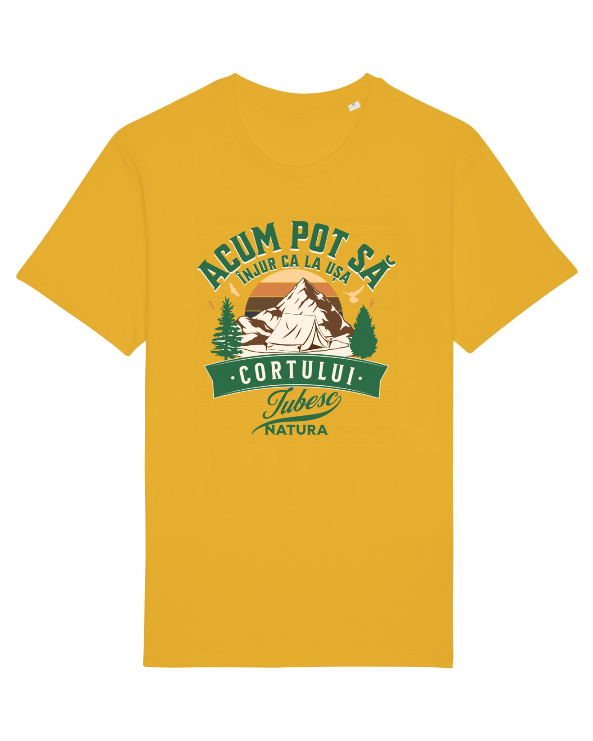 Tricou mânecă scurtă Unisex Rocker Spectra Yellow