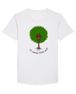 Fii nemaiPOMenit! Tricou mânecă scurtă guler larg Bărbat Skater