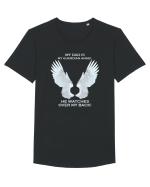 ANGEL DAD Tricou mânecă scurtă guler larg Bărbat Skater