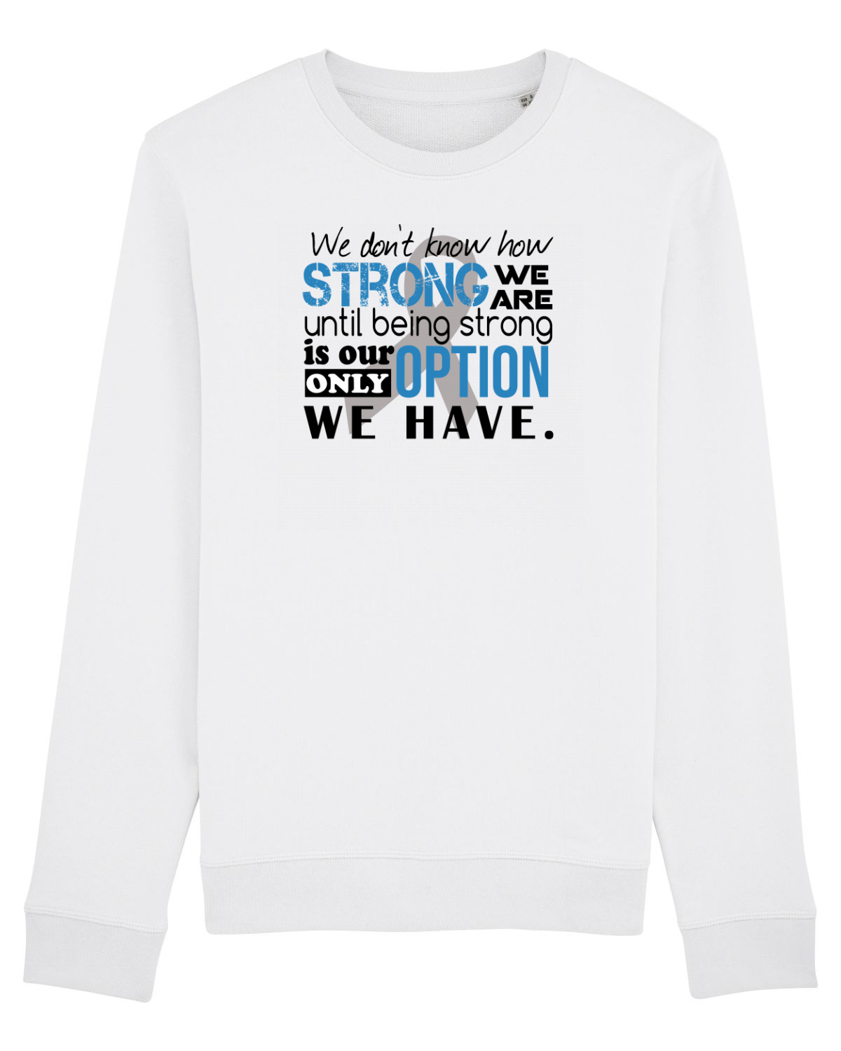 Bluză mânecă lungă Unisex Rise White