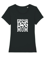 DOG MOM Tricou mânecă scurtă guler larg fitted Damă Expresser