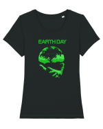 EARTH DAY Tricou mânecă scurtă guler larg fitted Damă Expresser