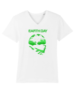 EARTH DAY Tricou mânecă scurtă guler V Bărbat Presenter