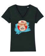 Gem de obicei Tricou mânecă scurtă guler V Damă Evoker