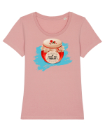 Gem de obicei Tricou mânecă scurtă guler larg fitted Damă Expresser