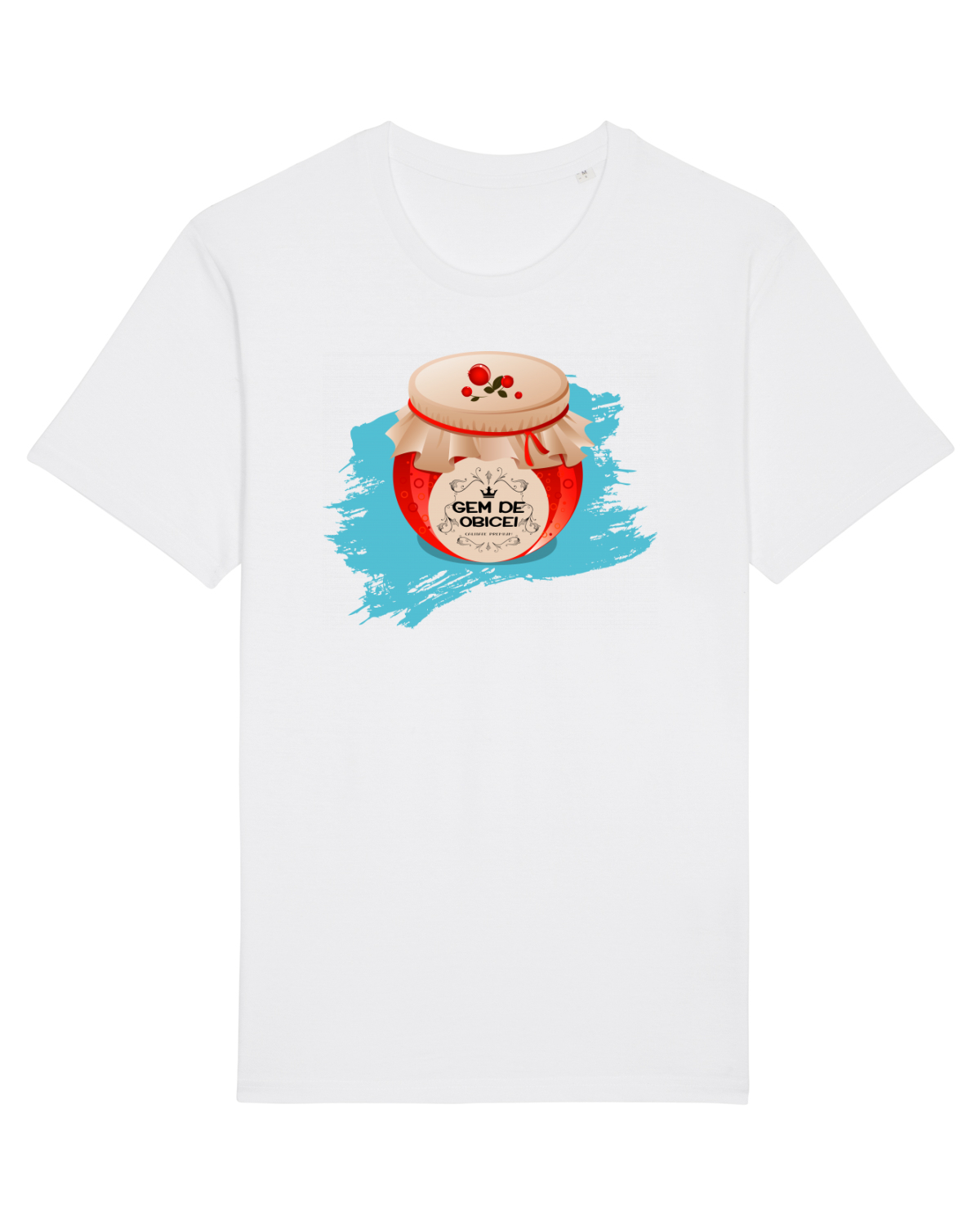 Tricou mânecă scurtă Unisex Rocker White