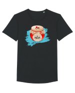 Gem de obicei Tricou mânecă scurtă guler larg Bărbat Skater