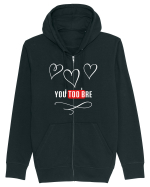 Love you too bre Hanorac cu fermoar Unisex Connector