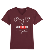 Love you too bre Tricou mânecă scurtă guler V Bărbat Presenter