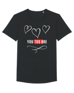 Love you too bre Tricou mânecă scurtă guler larg Bărbat Skater