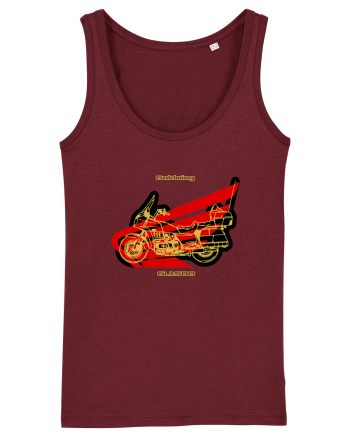Golden Motorcycle 1 Burgundy