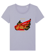 Golden Motorcycle 1 Tricou mânecă scurtă guler larg fitted Damă Expresser
