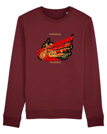 Golden Motorcycle 1 Burgundy