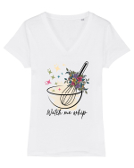 Watch me whip Tricou mânecă scurtă guler V Damă Evoker