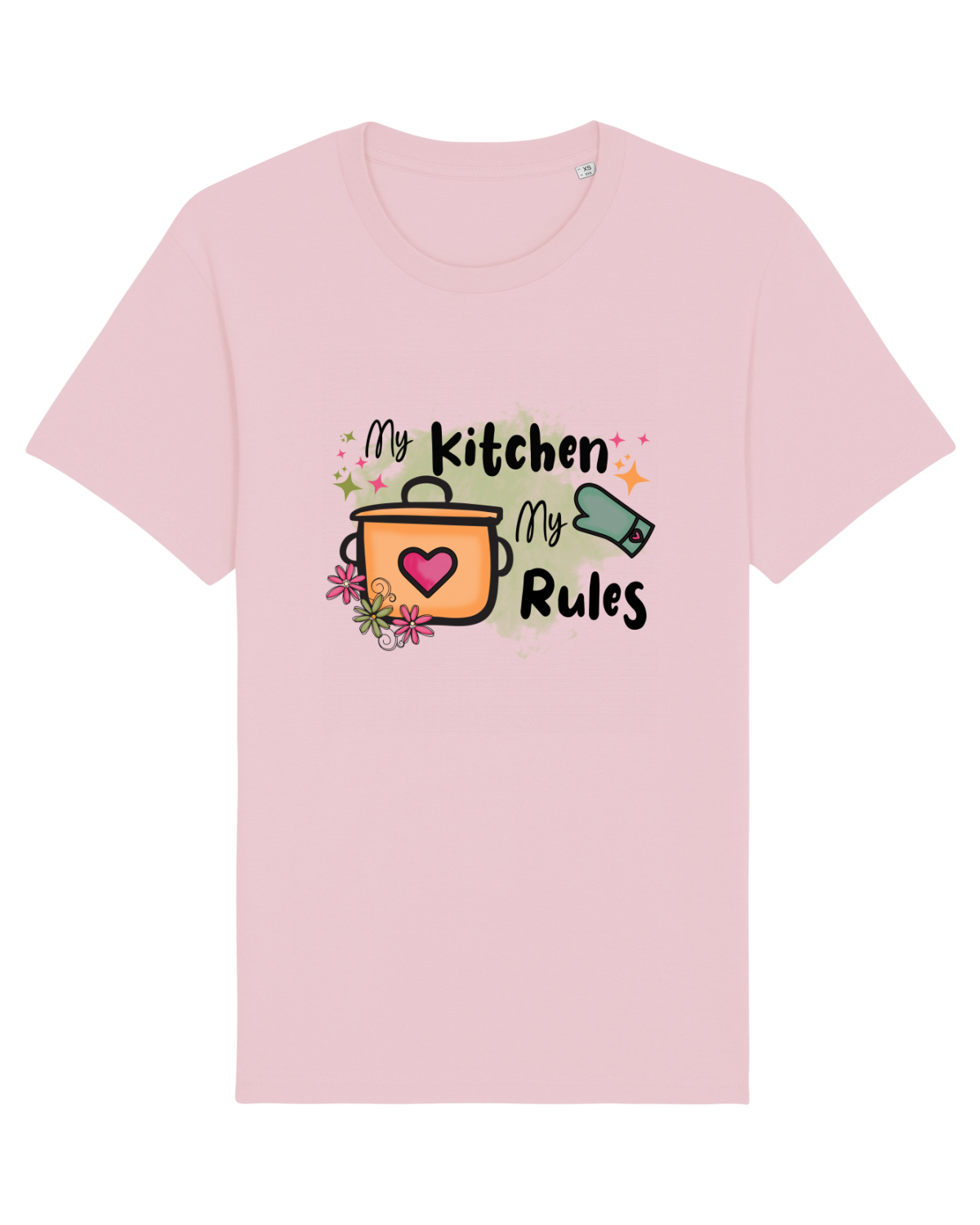 Tricou mânecă scurtă Unisex Rocker Cotton Pink