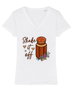 Shake it off Tricou mânecă scurtă guler V Damă Evoker