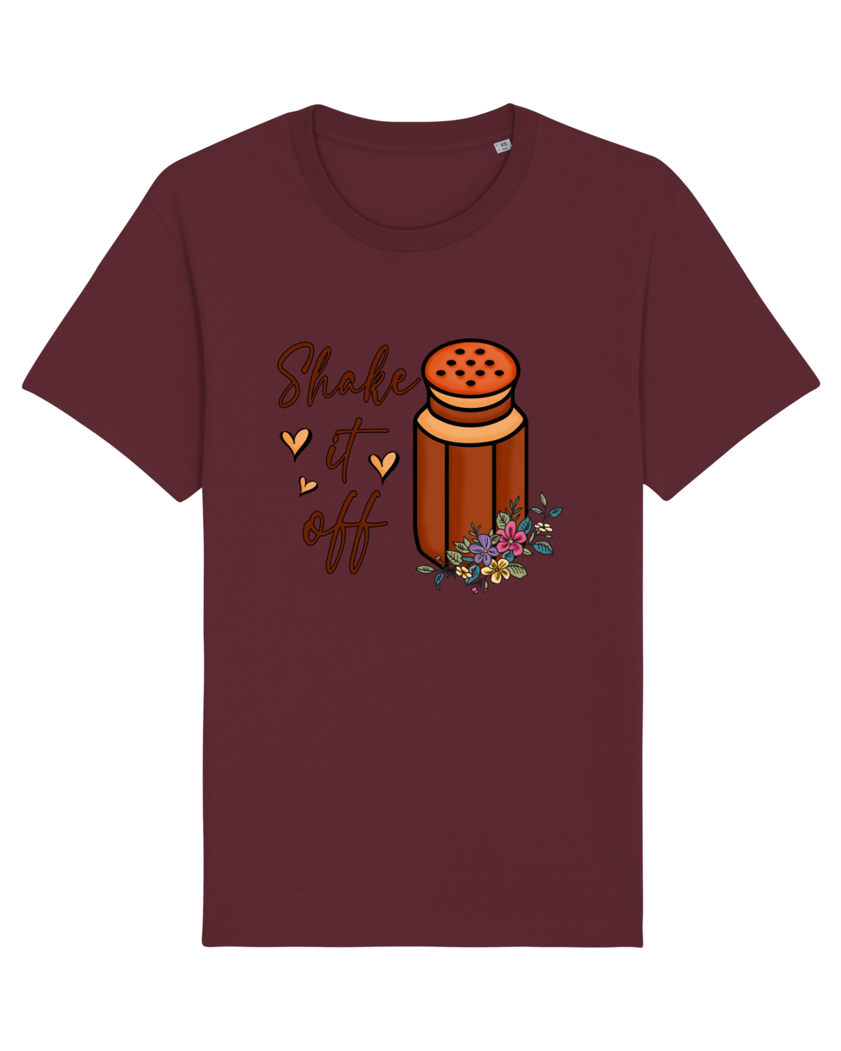 Tricou mânecă scurtă Unisex Rocker Burgundy
