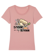 No bitchin' in my kitchen Tricou mânecă scurtă guler larg fitted Damă Expresser