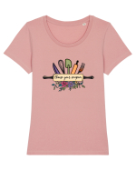 Choose your weapon Tricou mânecă scurtă guler larg fitted Damă Expresser
