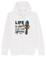Life is short lick the spoon Hanorac cu fermoar Unisex Connector