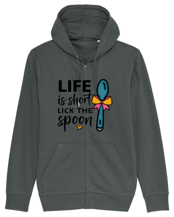 Life is short lick the spoon Anthracite